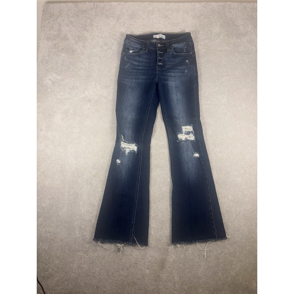 KanCan Dark Blue Flare Jeans